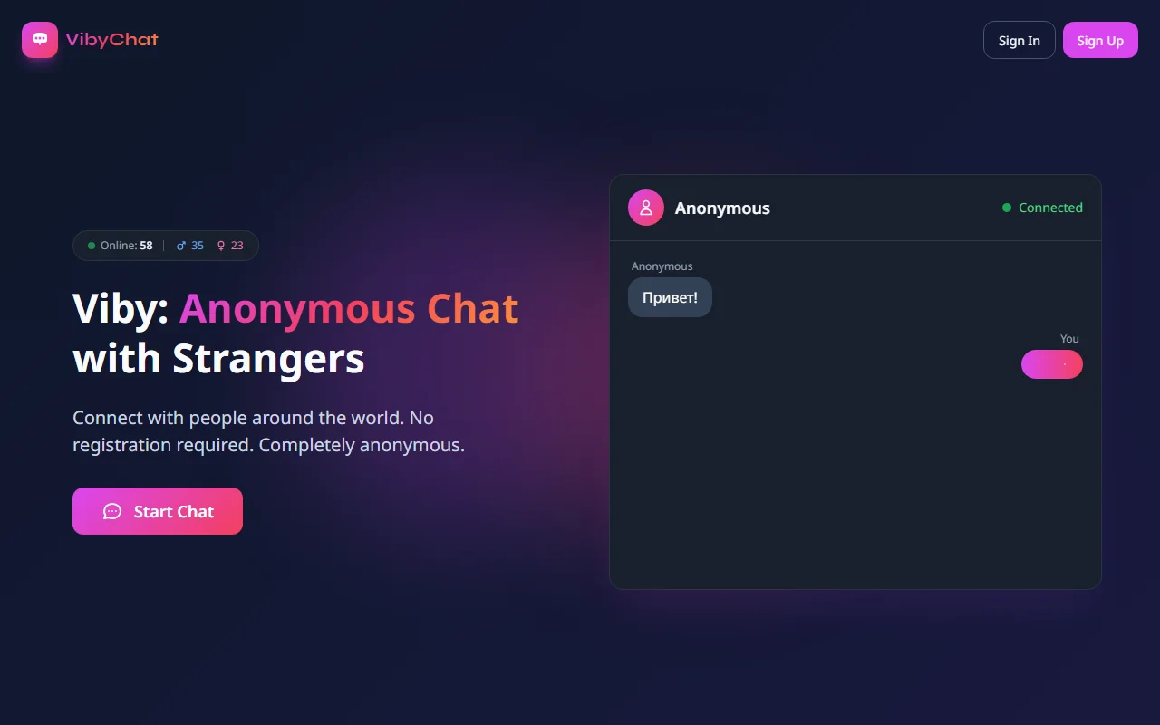 Screenshot: Vibychat Review Screenshot of Vibychat Review